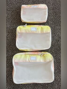 Calpak 3-Piece Packing Cube Set in the "Sorbet"